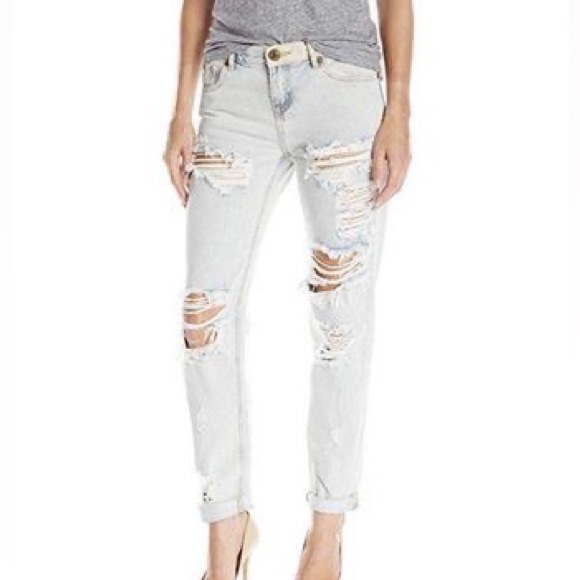 One Teaspoon “Awesome Baggies” distressed boyfriend jeans - Picture 1 of 4